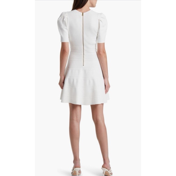 NWT-Ted Baker London Velvey Puff Sleeve Dress - Picture 2 of 5